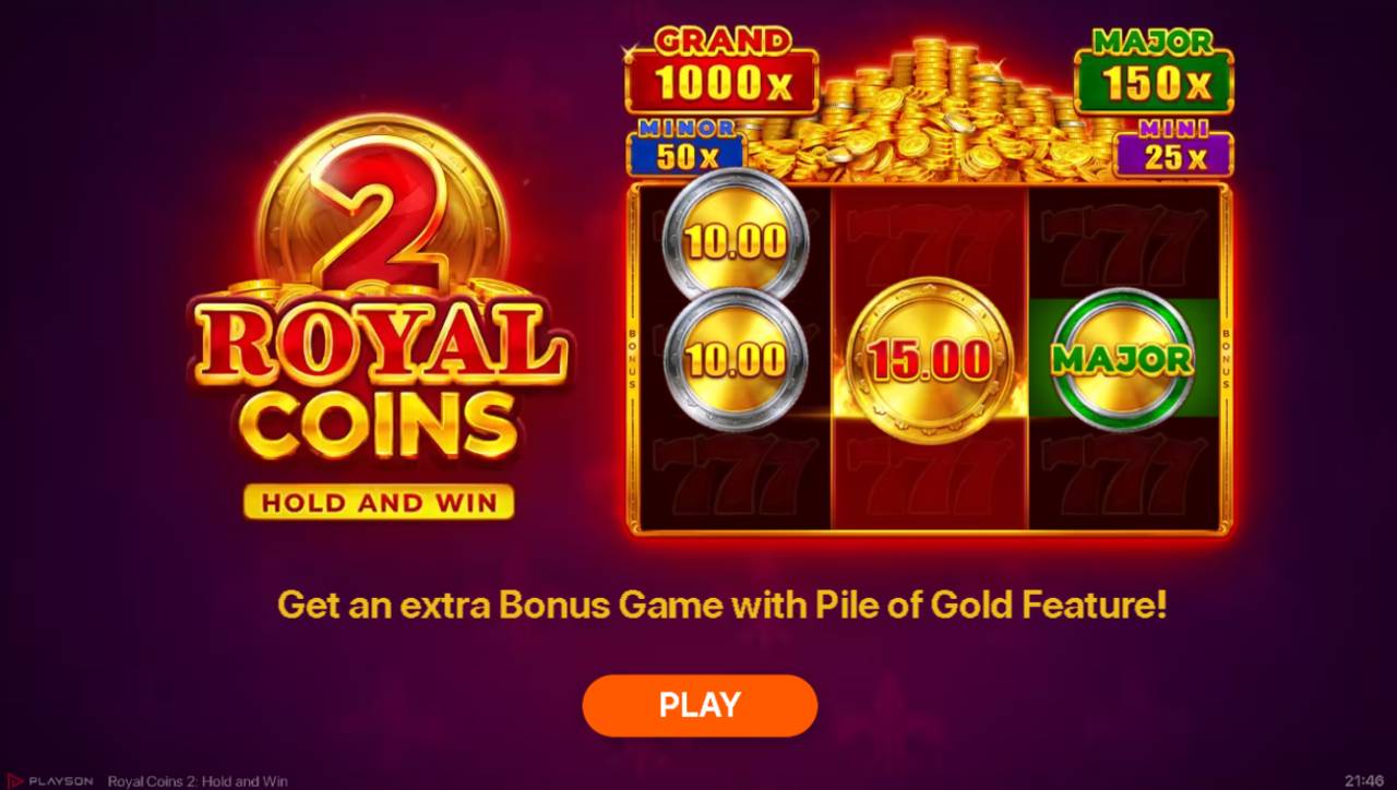 Royal Coins 2: Hold And Win (Playson) Image 1